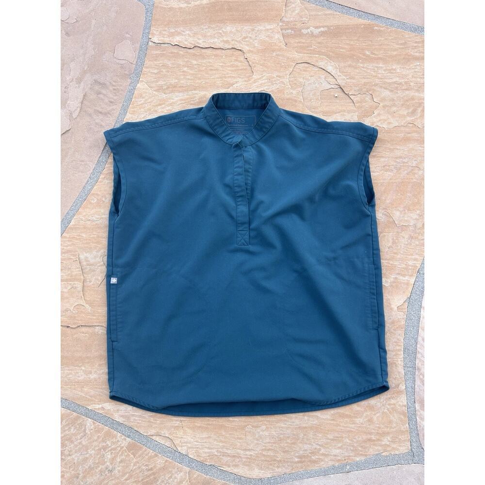 FIGS Technical Collection Rafaela Scrub Top Oversized Womens Small S Green